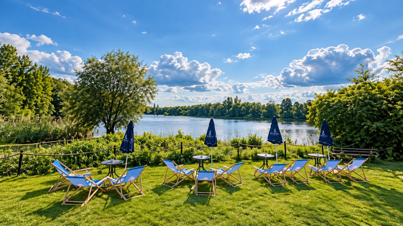 Garten des Restaurant Seeblick am Angelsee